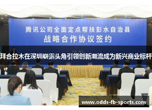 拜合拉木在深圳崭露头角引领创新潮流成为新兴商业标杆